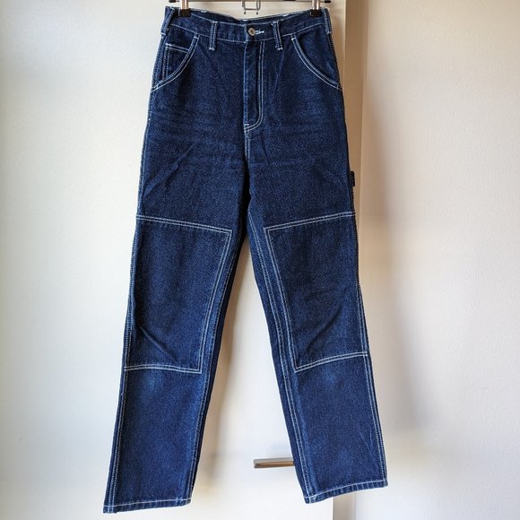 J. Galt Brandy Melville Ariana Carpenter High Rise Dark Wash Jeans (Size: Sm) - Picture 1 of 6